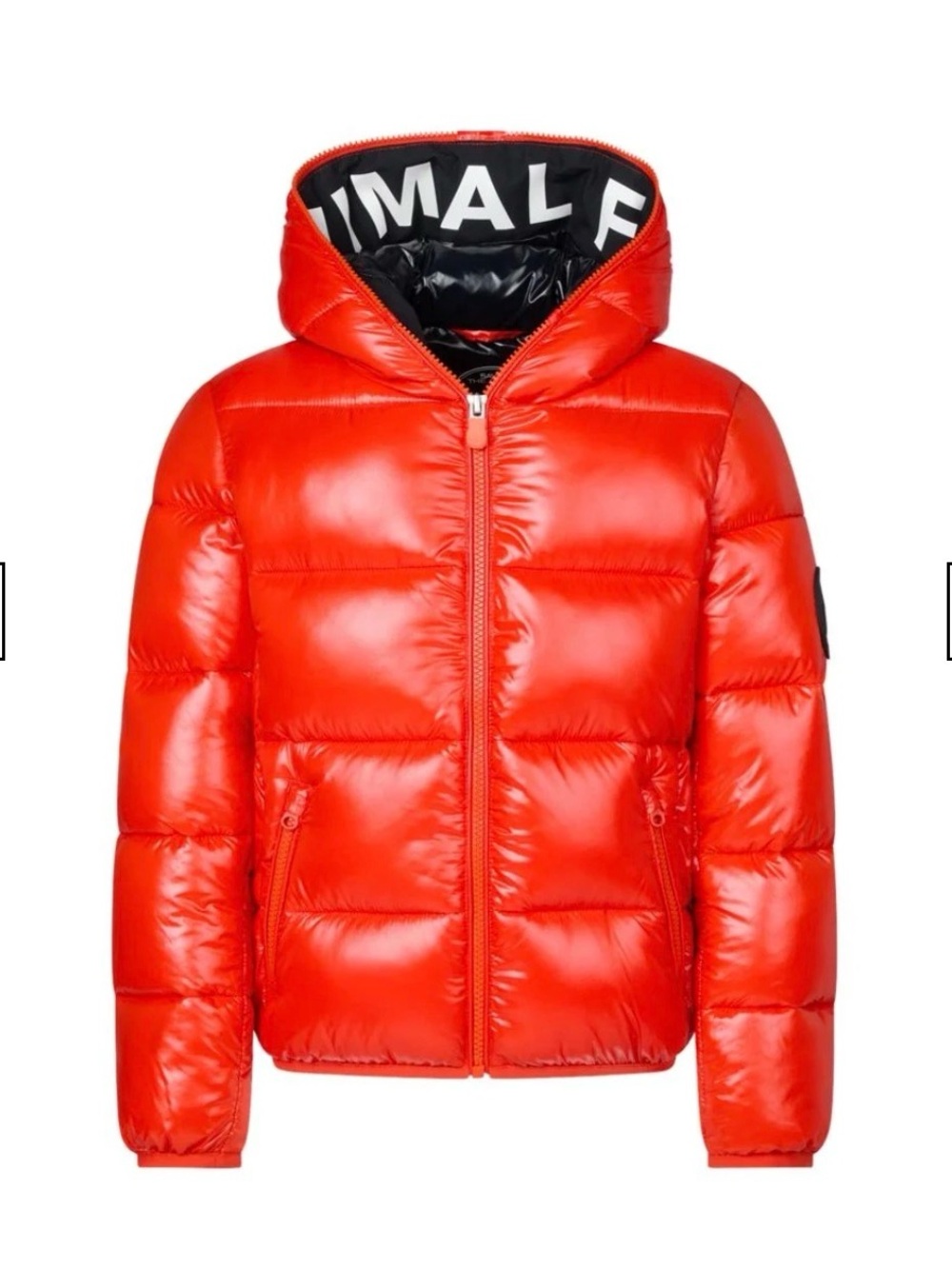 SAVE THE DUCK Red Quilted Puffer Jacket